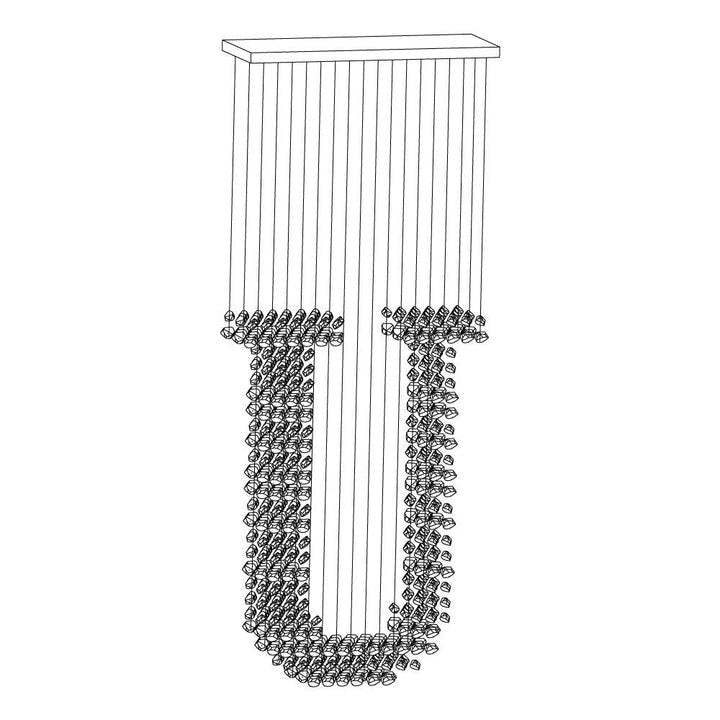 Artistic Charcoal Letter Chandeliers Collection S–Z