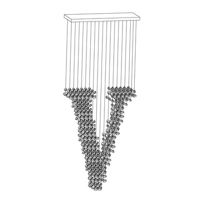 Artistic Charcoal Letter Chandeliers Collection S–Z