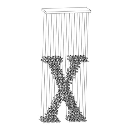 Artistic Charcoal Letter Chandeliers Collection S–Z