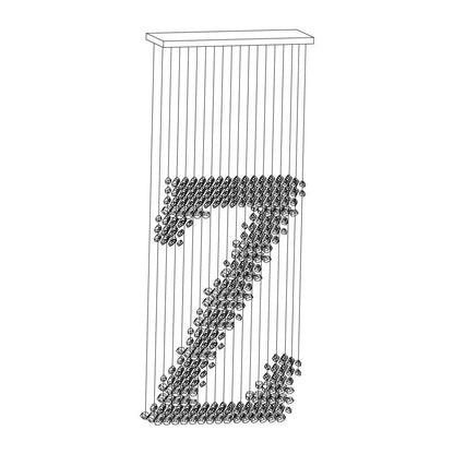 Artistic Charcoal Letter Chandeliers Collection S–Z