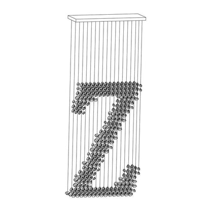 Artistic Charcoal Letter Chandeliers Collection S–Z