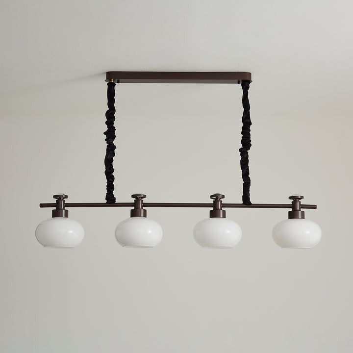 Astrid Frosted Globe Chandelier - Modern LED Ceiling Light