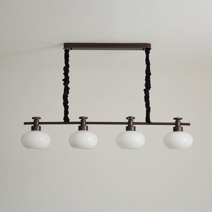 Astrid Frosted Globe Chandelier - Modern LED Ceiling Light