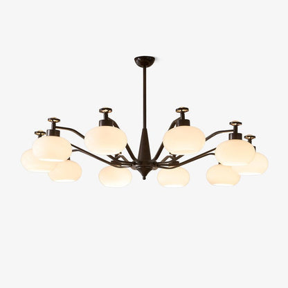 Astrid Frosted Globe Chandelier - Modern LED Ceiling Light