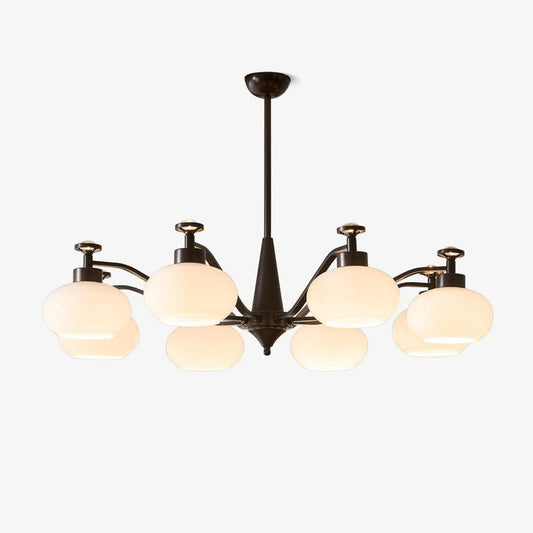 Astrid Frosted Globe Chandelier - Modern LED Ceiling Light