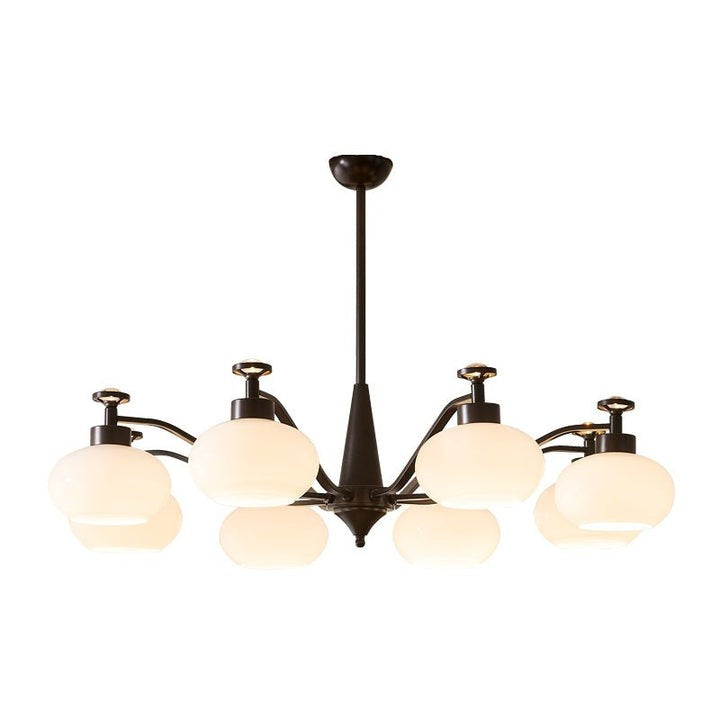 Astrid Frosted Globe Chandelier - Modern LED Ceiling Light