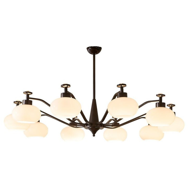 Astrid Frosted Globe Chandelier - Modern LED Ceiling Light