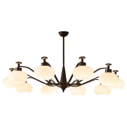 Astrid Frosted Globe Chandelier - Modern LED Ceiling Light