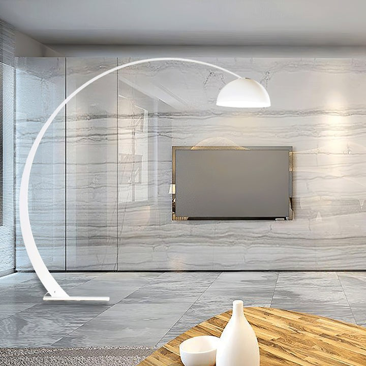 Black Arched Dome LED Floor Lamp
