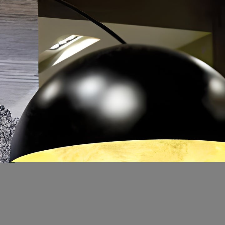 Black Arched Dome LED Floor Lamp