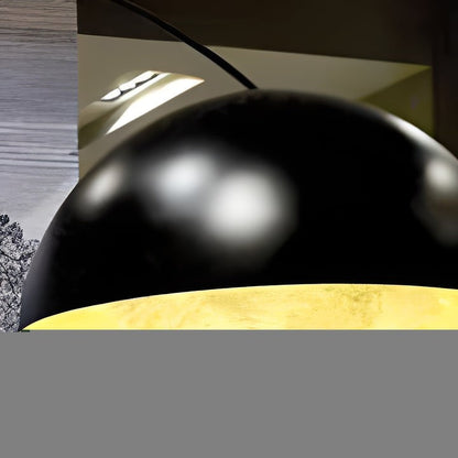 Black Arched Dome LED Floor Lamp