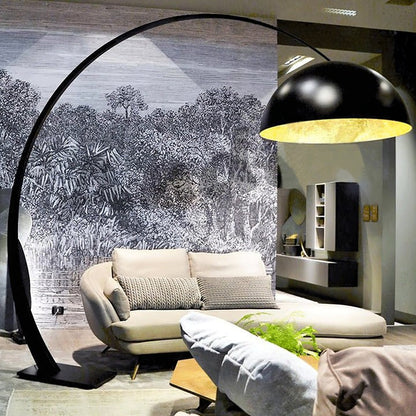 Black Arched Dome LED Floor Lamp