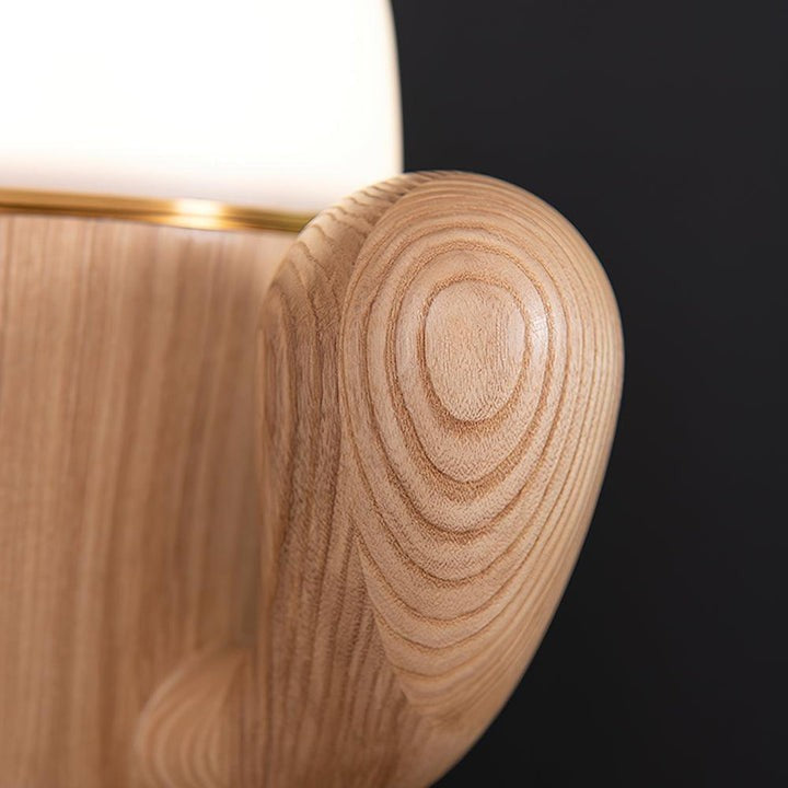 Cactus-Inspired Wooden LED Table Lamp with Dimmer