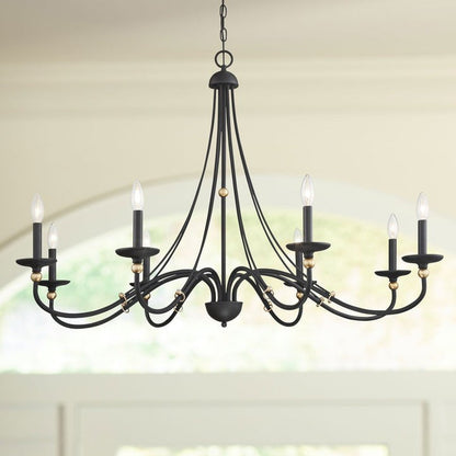 Celestial Brass Multi-Arm Chandelier – Modern 6/8-Light Ceiling Fixture