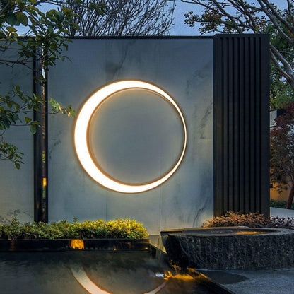 Celestial Moon LED Outdoor Wall Sconce