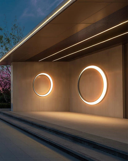 Celestial Moon LED Outdoor Wall Sconce