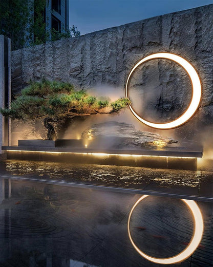 Celestial Moon LED Outdoor Wall Sconce
