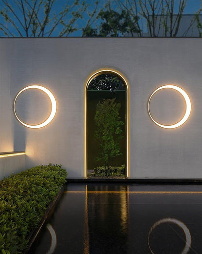 Celestial Moon LED Outdoor Wall Sconce