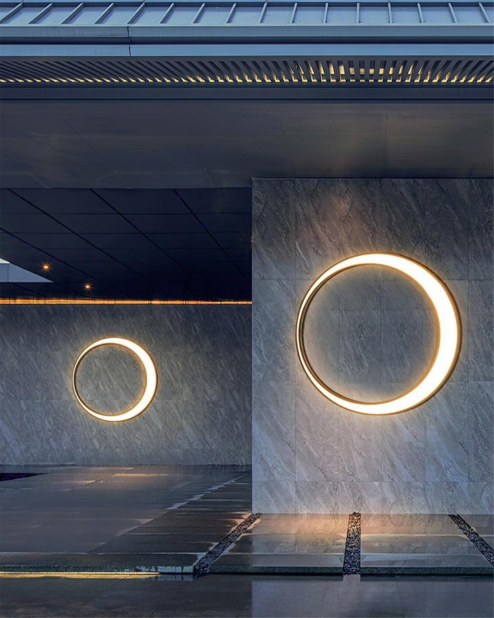 Celestial Moon LED Outdoor Wall Sconce