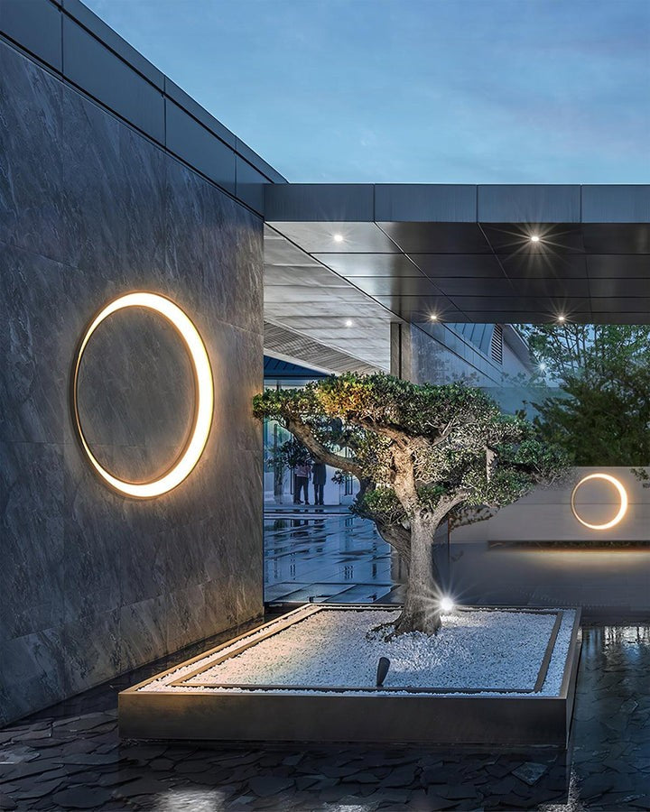 Celestial Moon LED Outdoor Wall Sconce