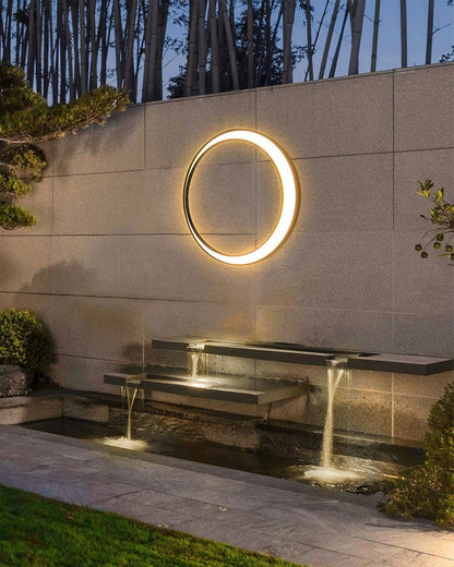 Celestial Moon LED Outdoor Wall Sconce