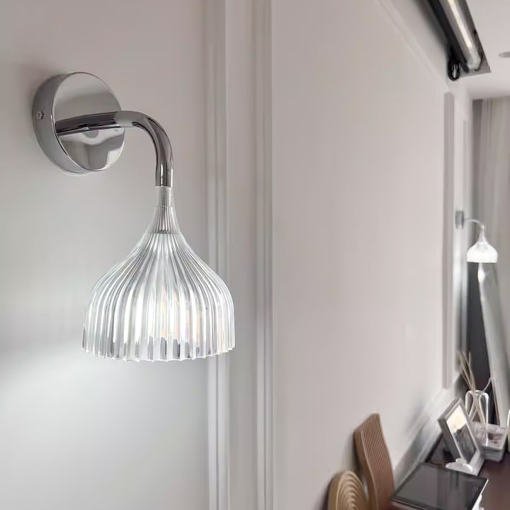 Chrome E14 Wall Sconce with LED & Edison Bulb Options