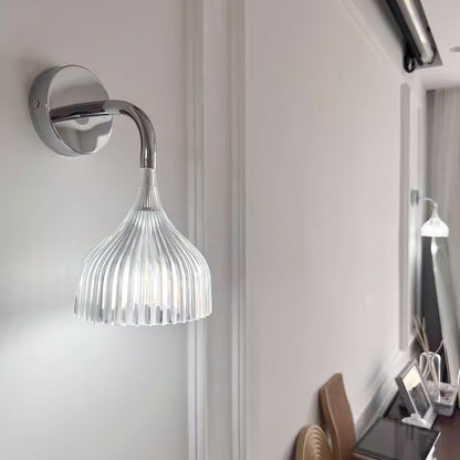 Chrome E14 Wall Sconce with LED & Edison Bulb Options