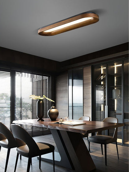 Cloud-Inspired LED Wood Ceiling Light