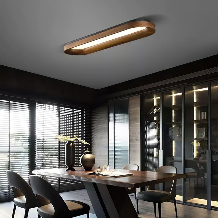 Cloud-Inspired LED Wood Ceiling Light