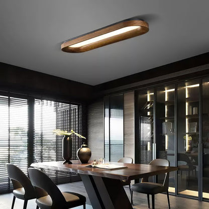 Cloud-Inspired LED Wood Ceiling Light