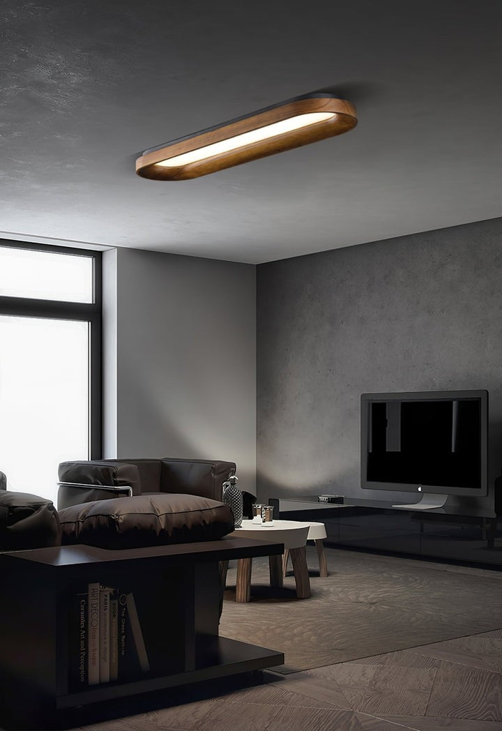 Cloud-Inspired LED Wood Ceiling Light