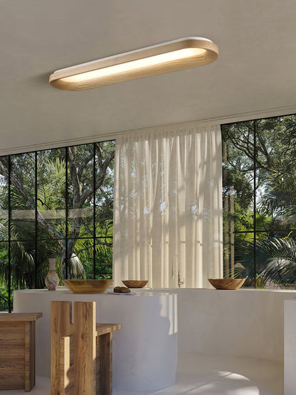 Cloud-Inspired LED Wood Ceiling Light