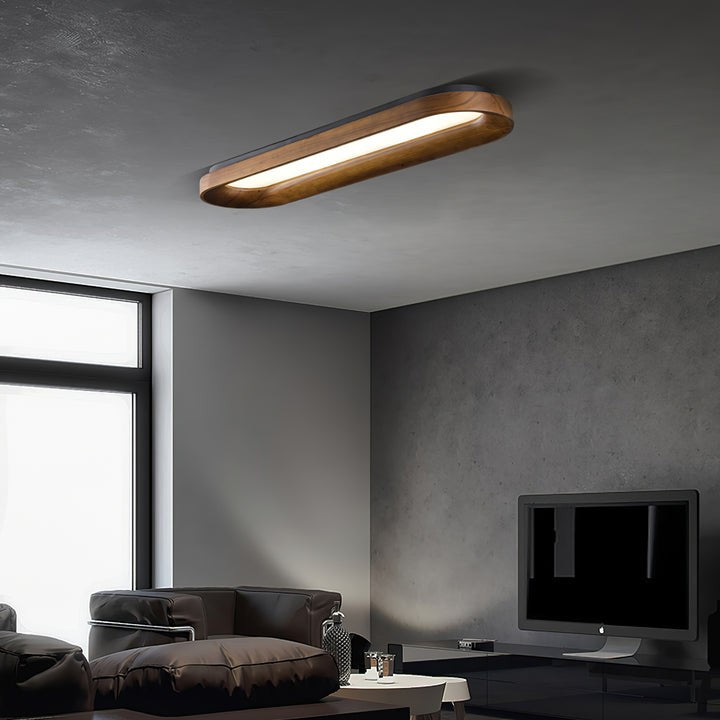 Cloud-Inspired LED Wood Ceiling Light