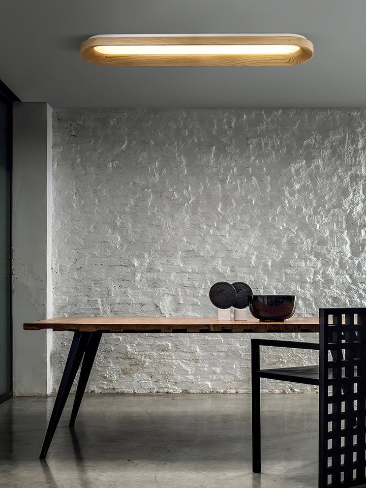 Cloud-Inspired LED Wood Ceiling Light