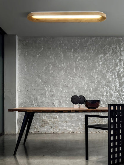 Cloud-Inspired LED Wood Ceiling Light