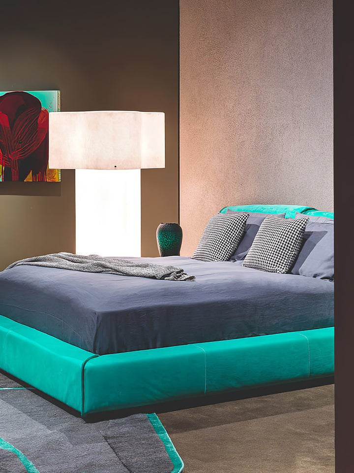 Cloud-Shaped White Fiberglass LED Floor Lamp