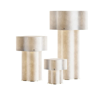 Cloud-Shaped White Fiberglass LED Floor Lamp