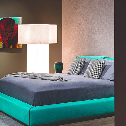 Cloud-Shaped White Fiberglass LED Floor Lamp
