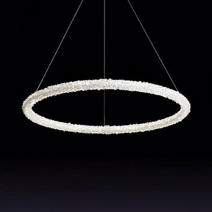 Contemporary Crystal Loop Island Chandelier