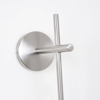 Contemporary Glass Globe Vertical LED Wall Sconce