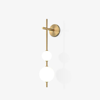 Contemporary Glass Globe Vertical LED Wall Sconce