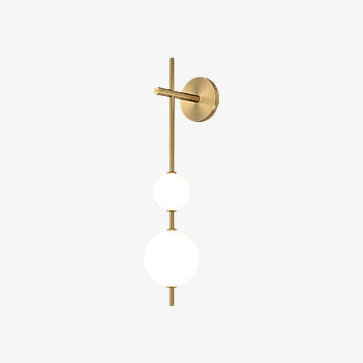 Contemporary Glass Globe Vertical LED Wall Sconce