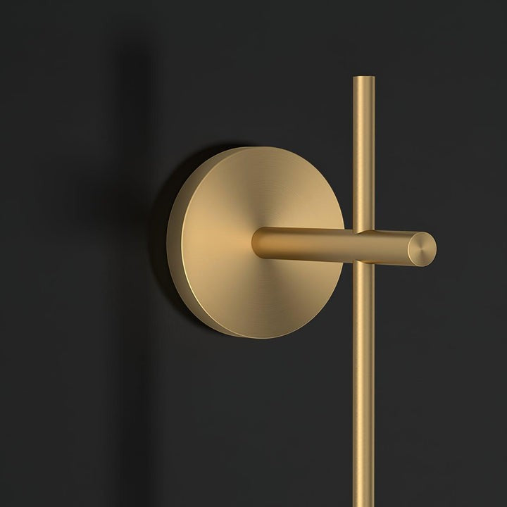 Contemporary Glass Globe Vertical LED Wall Sconce