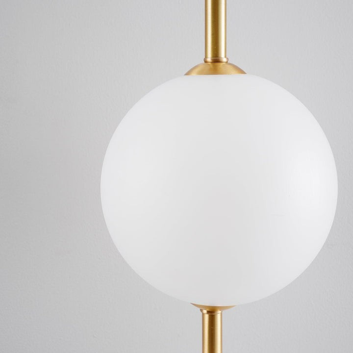 Contemporary Glass Globe Vertical LED Wall Sconce
