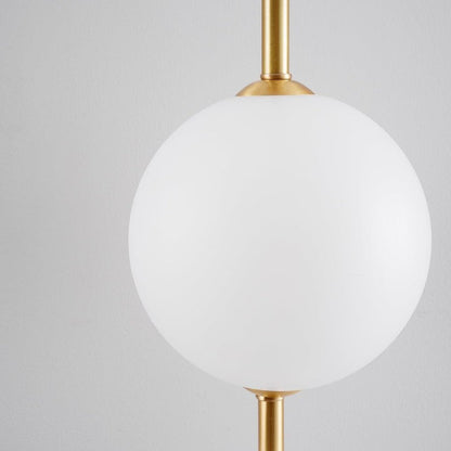 Contemporary Glass Globe Vertical LED Wall Sconce