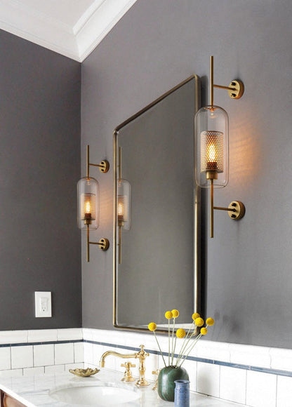 Contemporary Glass Wall Light – Sphere & Capsule