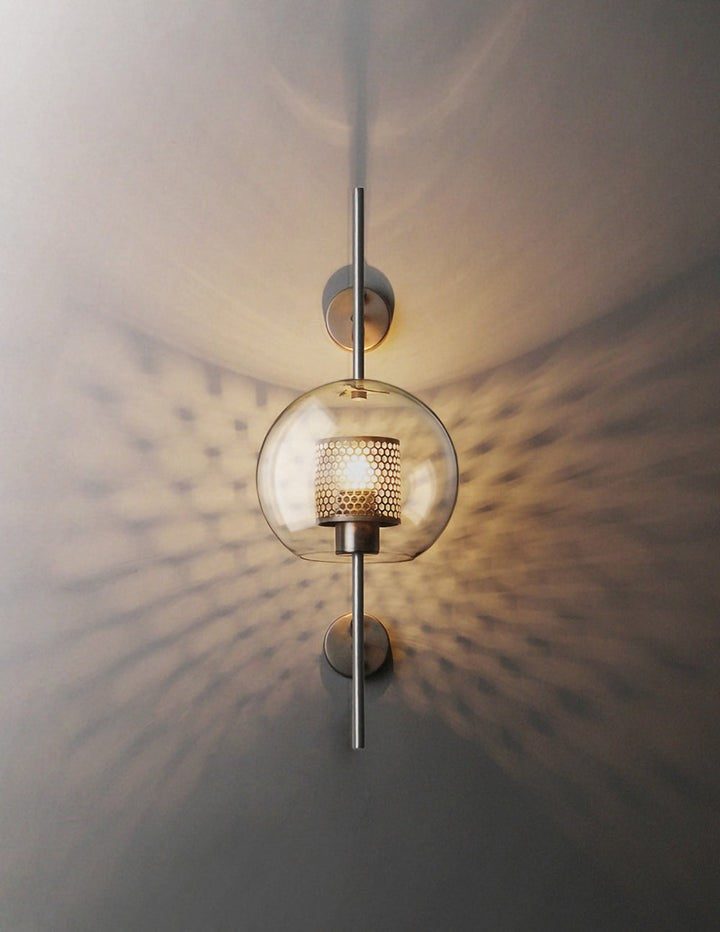 Contemporary Glass Wall Light – Sphere & Capsule