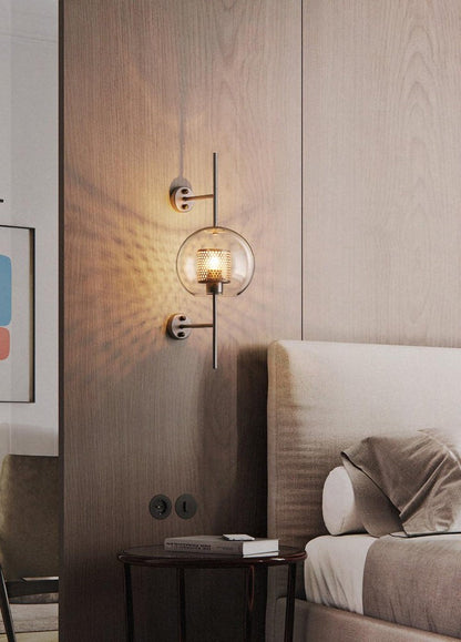 Contemporary Glass Wall Light – Sphere & Capsule
