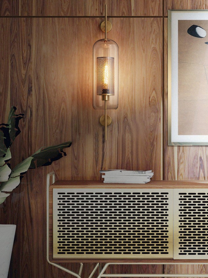 Contemporary Glass Wall Light – Sphere & Capsule