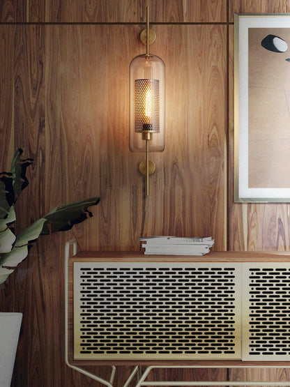 Contemporary Glass Wall Light – Sphere & Capsule